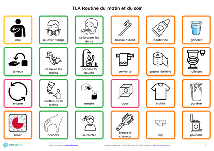 TLA Routine matin et soir